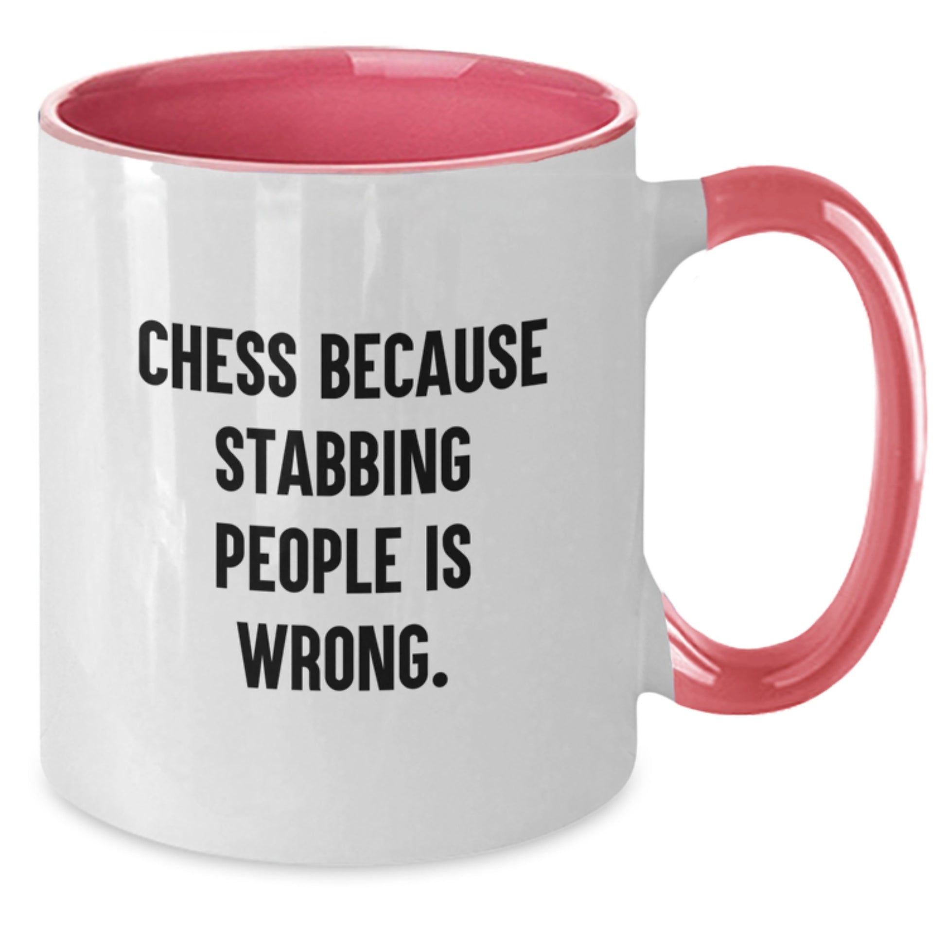 Funny Chess Quote Gifts from Men for Birthday Unique Chess Two Tone Coffee Mugs, Red and White, Black and White, Pink and White, Navy and White - Additional