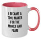 Funny Tool Maker Gifts from Friends for Birthday - Two Tone Coffee Mug - Additional