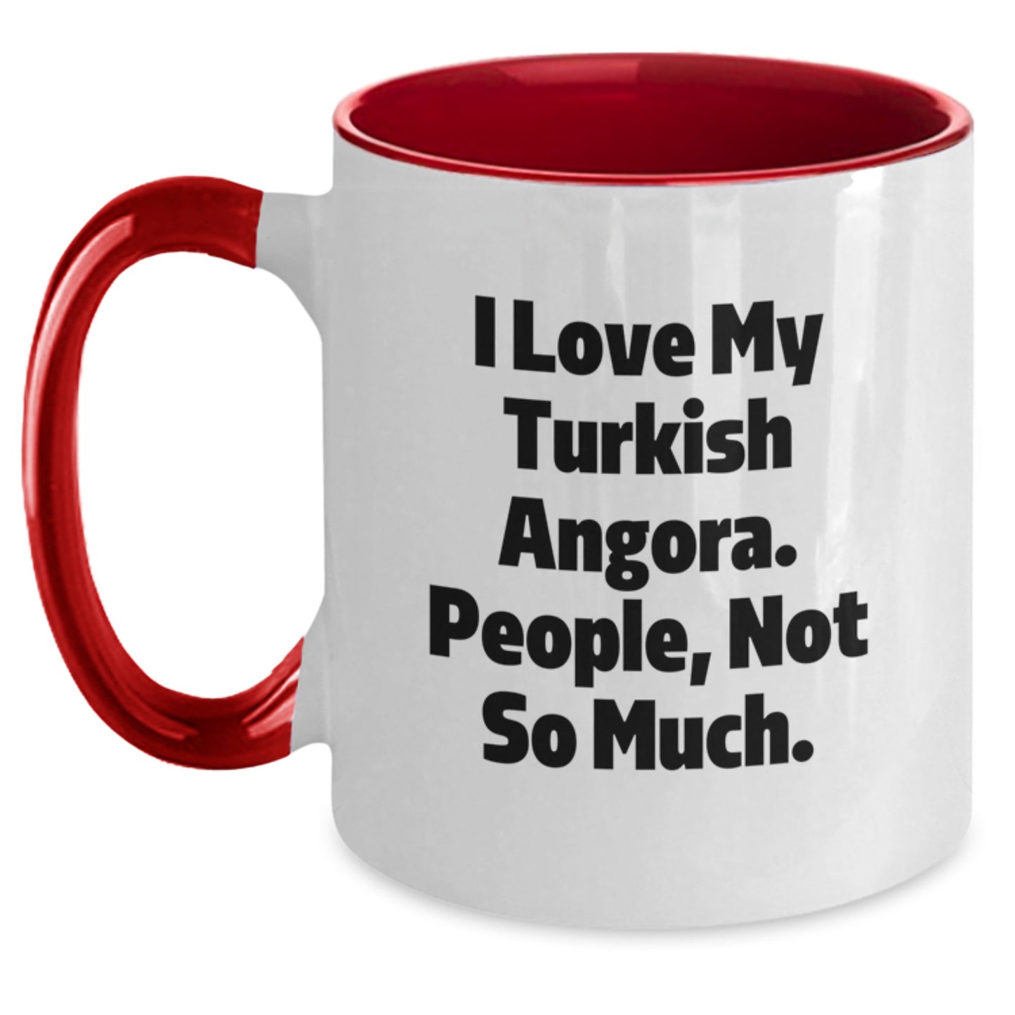 Turkish Angora Cat Gifts, Funny Quote, Two Tone Coffee Mug for Graduation, Gifts from Friends for Turkish Angora Cat Lovers, Unique Graduation Gifts - Main