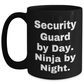Security Guard Gifts, Funny Coffee Mug, 'Security Guard By Day. Ninja By Night.' - Gifts for Security Guard from Friends - Main