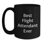 Funny Flight Attendant Gifts Ever - Best Flight Attendant Quote on Black Coffee Mug, Gifts from Friends, Family, or Coworkers for Flight Attendant Graduation Unique Gifts - Main
