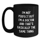 Funny Doctor Gifts from Friends - Black Coffee Mug, Perfect for Doctor Birthday Unique Gifts - Main