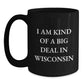 Wisconsin Gifts from Friends Funny Black Coffee Mugs for Birthday Unique Wisconsin Lovers I Am Kind Of A Prime Selection In Wisconsin - Main