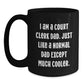 Court Clerk Dad Black Coffee Mug, Funny Gift for Men, Gifts from Family, Unique Graduation Gifts for Court Clerk - Main