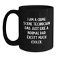 Crime Scene Technician Dad Gifts, Funny Black Coffee Mug for Crime Scene Technician Graduation from Dad, Unique Gifts for Crime Scene Technician Men - Main