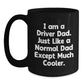 Funny Driver Dad Gifts for Men, Black Coffee Mug, 'I Am A Driver Dad' Quote, Perfect Christmas Unique Gifts from Family to Husband - Main