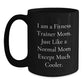 Funny Fitness Trainer Mom Gifts: Black Coffee Mug for Fitness Trainer Friends and Family - Unique Christmas Unique Gifts - Main