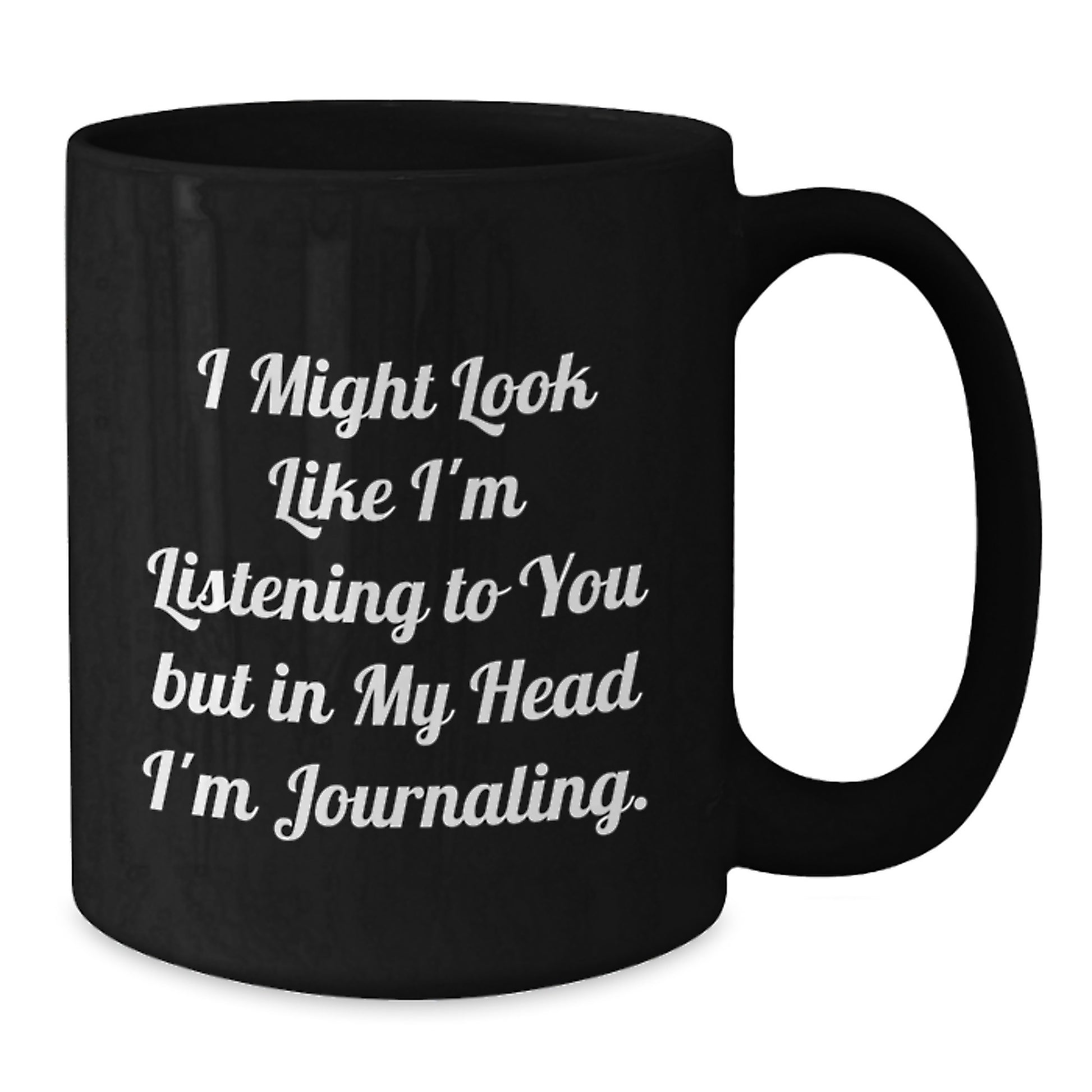 Funny Journaling Quotes Gifts from Women to Friends and Family for Christmas Unique Black Coffee Mugs - Additional