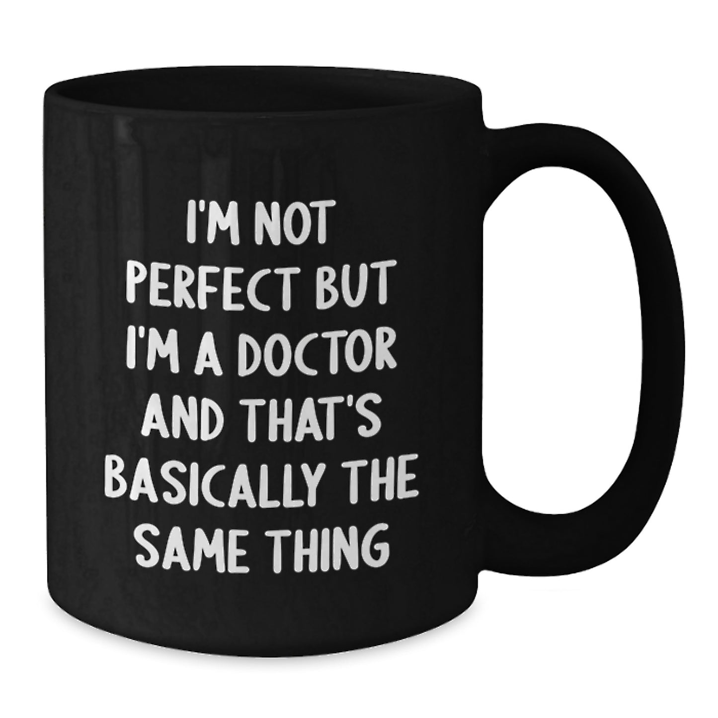Funny Doctor Gifts from Friends - Black Coffee Mug, Perfect for Doctor Birthday Unique Gifts - Additional