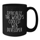 Funny Web Developer Gifts, Black Coffee Mug for Men, Gifts from Friends to Web Developer, 'Officially The World's Coolest Web Developer' Christmas Unique Gift - Additional