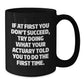 Funny Actuary Gifts for Men Christmas Unique Black Coffee Mugs - Gifts from Friends and Family to Actuary Colleagues - Inspirational Quote Mug - Additional