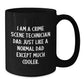 Crime Scene Technician Dad Gifts, Funny Black Coffee Mug for Crime Scene Technician Graduation from Dad, Unique Gifts for Crime Scene Technician Men - Additional