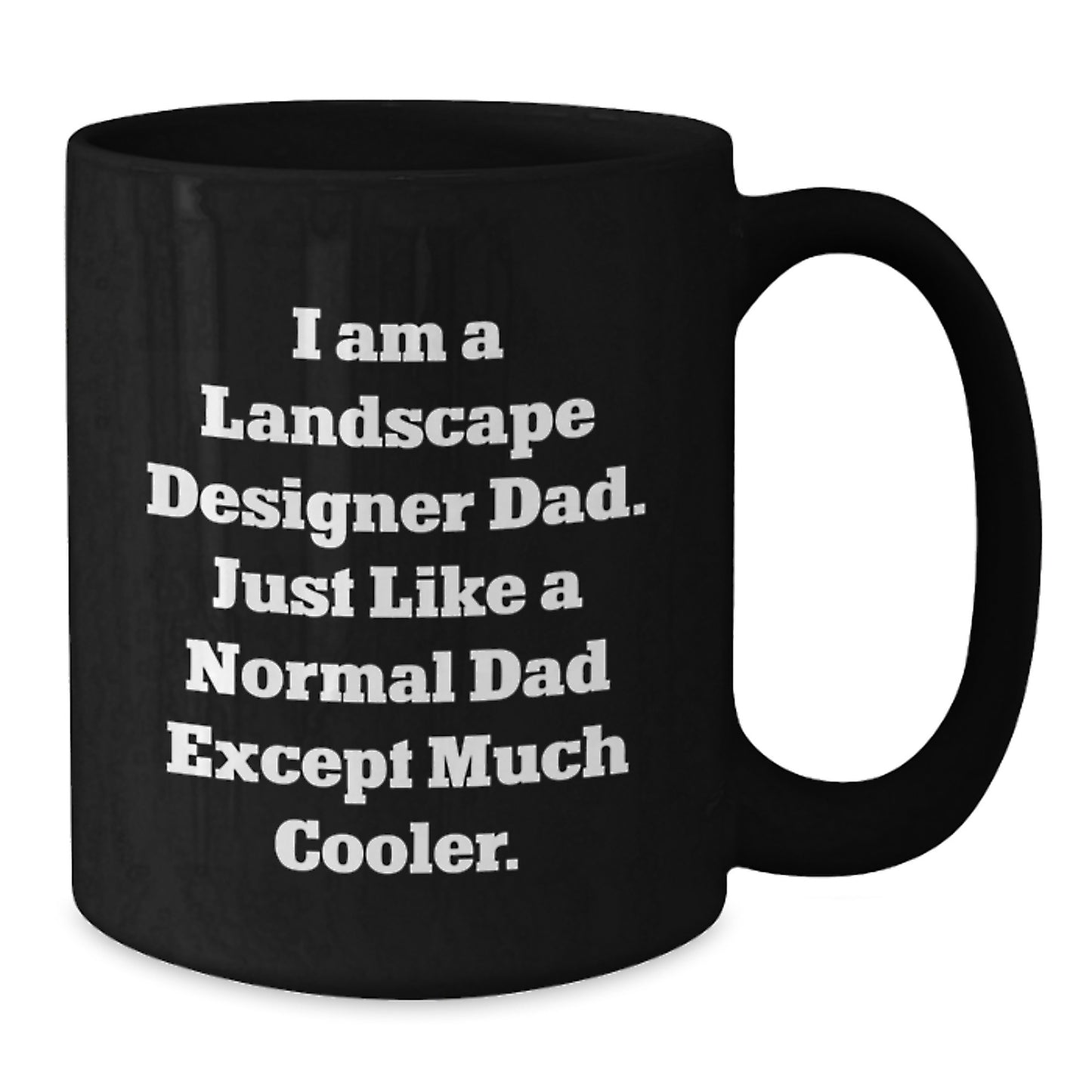 Funny Landscape Designer Christmas Unique Gifts for Friends and Family Black Coffee Mug Perfect for Men and Women - Additional