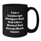 Funny Landscape Designer Christmas Unique Gifts for Friends and Family Black Coffee Mug Perfect for Men and Women - Additional