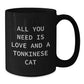 Funny Tonkinese Cat Gifts from Friends for Graduation Unique Black Coffee Mug All You Need Is Love - Additional