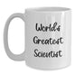 Funny Quotes Scientist White Coffee Mug Gifts for Scientist Men Birthday Unique - Main