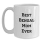 Gifts from Family for Bengal Cat Lover - Best Bengal Mom Ever White Coffee Mug for Women Valentine's Unique - Main