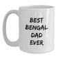 Funny Bengal Cat Dad Gifts for Men Friends Coworkers from Best Bengal Dad Ever White Coffee Mug - Main