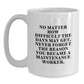 Funny Gifts from Friends for Maintenance Worker Men - White Coffee Mug with Inspirational Quote - Perfect Christmas Unique Gifts for Maintenance Worker - Main