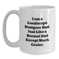 Landscape Designer Coffee Mug Funny Gift Ideas, Gifts from Dad for Landscape Designer Men, Perfect White Coffee Mug for Dad Landscape Designers - Main