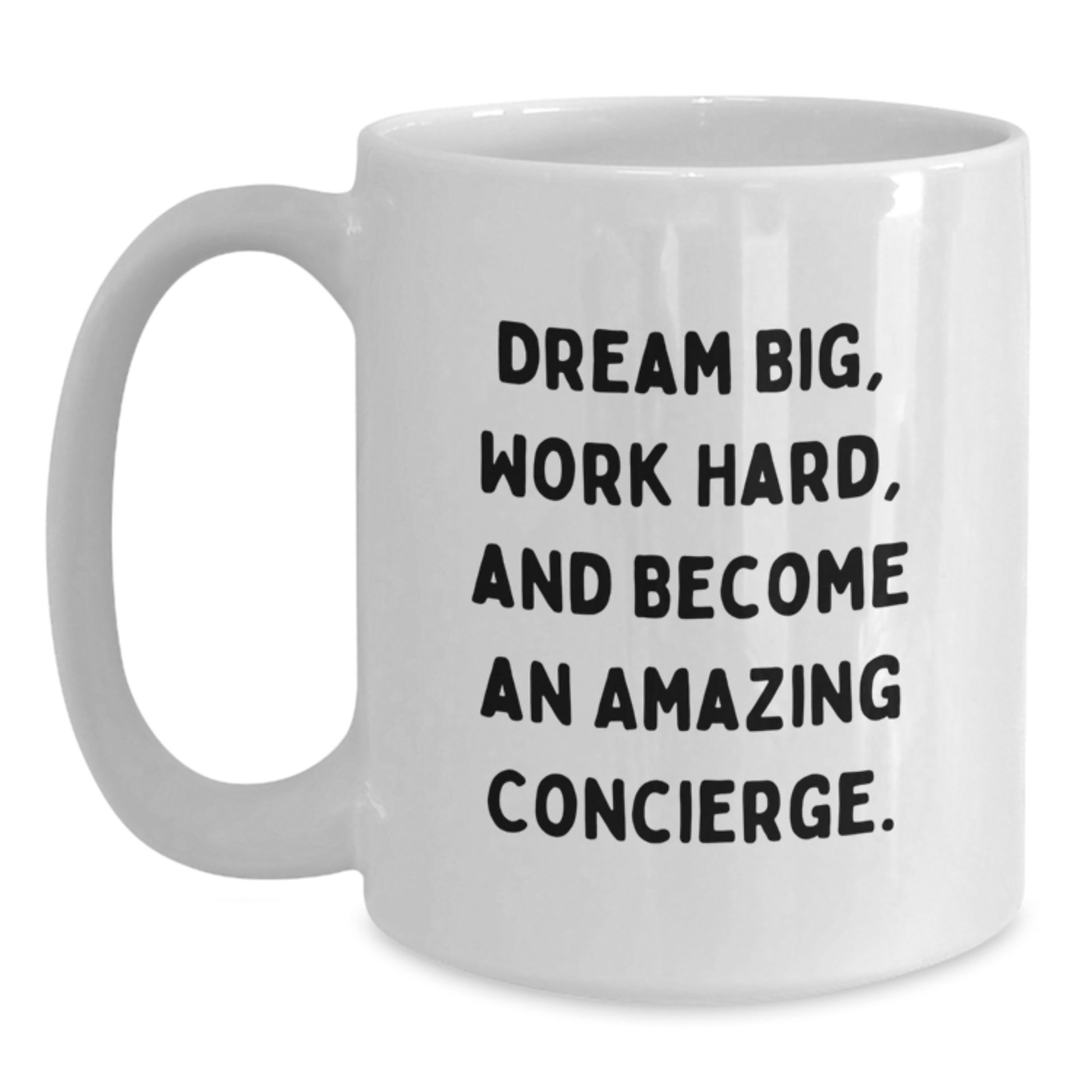 Funny Inspirational Concierge Gifts from Friends for Concierge, Unique Christmas Unique Gifts, White Coffee Mug for Men or Women, Ceramic 11oz or 15oz Capacity - Main