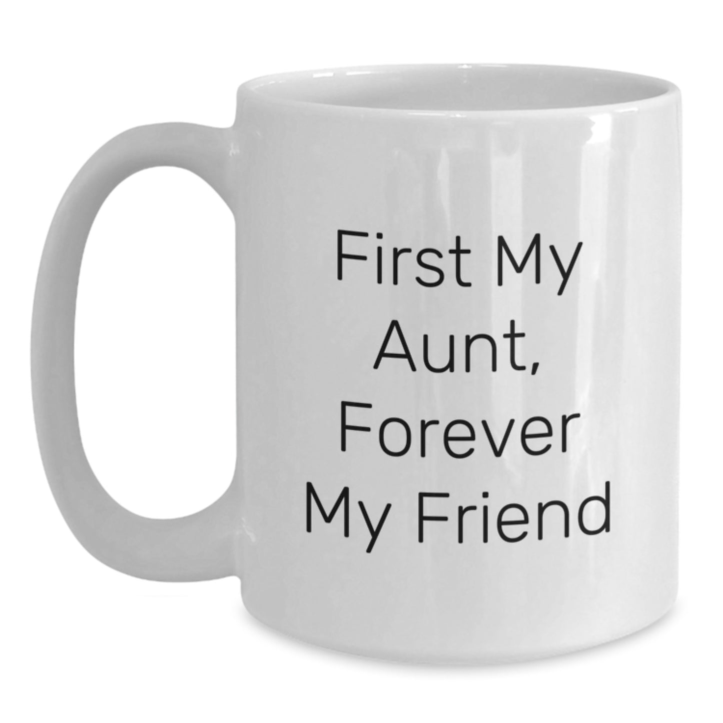 Funny Aunt Quotes White Coffee Mugs Gifts for Aunt from Family at Christmas Time - Main