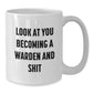 Funny Warden Gifts, White Coffee Mug, Christmas Unique Gifts, Gifts from Friends, Warden White Coffee Mug - Additional