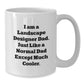 Landscape Designer Coffee Mug Funny Gift Ideas, Gifts from Dad for Landscape Designer Men, Perfect White Coffee Mug for Dad Landscape Designers - Additional