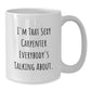 Funny Carpenter Humor White Coffee Mug Gifts from Men to Carpenter Friends - Additional
