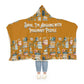 Hooded Blanket, Imaginary People Blanket, Funny Reader Gift, Cozy Bookish Hoodie, Introvert Reading Throw Blanket