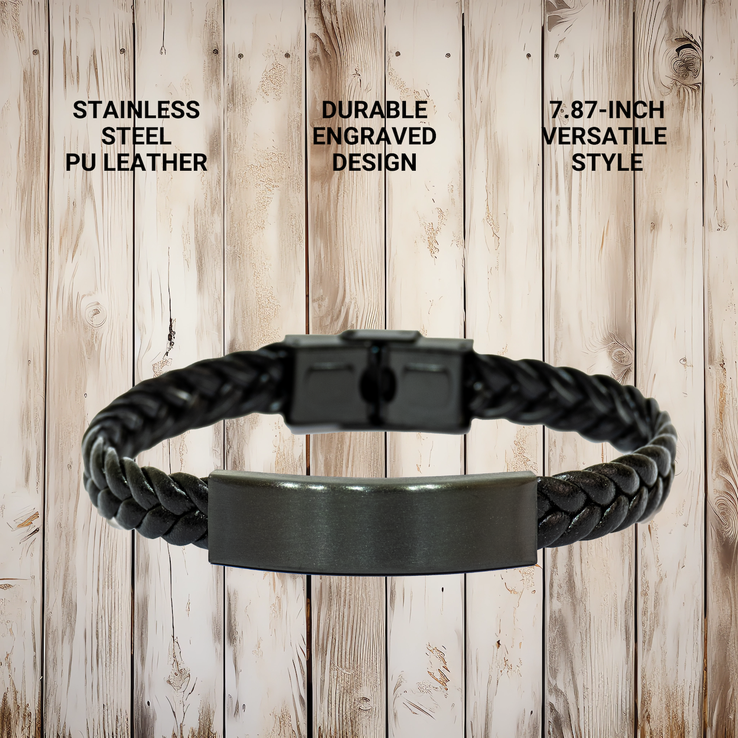 Funny Supervisor Gifts from Men to Supervisor, Interlaced Leather Bracelet for Mother's Day Unique Gifts, I Love How We Don't Have To Say Out Loud That I'm Your Favorite Supervisor Quote - Image 4