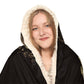Hooded Blanket, Plot Armor Reading Blanket, Fantasy Book Lover Gift, Literary Cozy Throw, Bookish Cloak with Quote