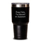 Funny Assistant Gifts from Friends to Keep Calm, I'm (almost) An Assistant. - 20oz/30oz Tumbler - Main