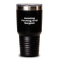 Oral Surgeon Humor Gifts, Funny Valentine's Unique Tumblers for Oral Surgeon Men from Friends, Black 20oz/30oz Vacuum Insulated Stainless Steel Tumbler with Lid - Main