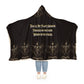 Hooded Blanket, Plot Armor Reading Blanket, Fantasy Book Lover Gift, Literary Cozy Throw, Bookish Cloak with Quote