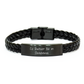 Oklahoma Gifts, I'd Rather Be In Oklahoma, Interlaced Leather Bracelet, Father's Day Unique Gifts from Friends to Oklahoma Men - Image 1
