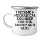 Mechanical Engineer Gifts - Funny Quote Camping Mug for Mom's Day, Gifts from Men to Women, Friends, Family - 12 oz Stainless Steel with Enamel Finish - Image 1
