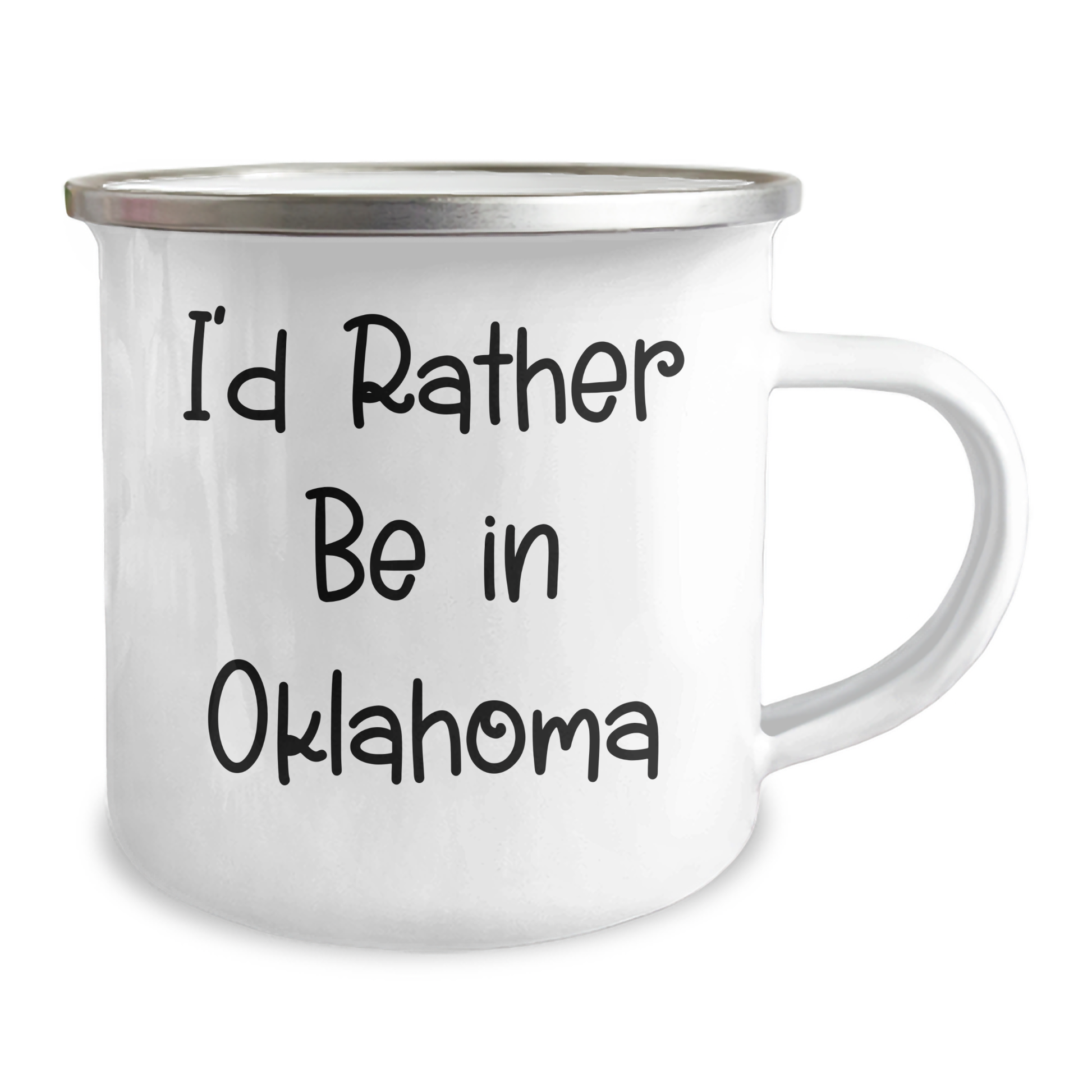 Oklahoma Camping Mug, Funny Quote 'I'd Rather Be In Oklahoma' for Father's Day Unique Gifts from Men to Friends - Image 2