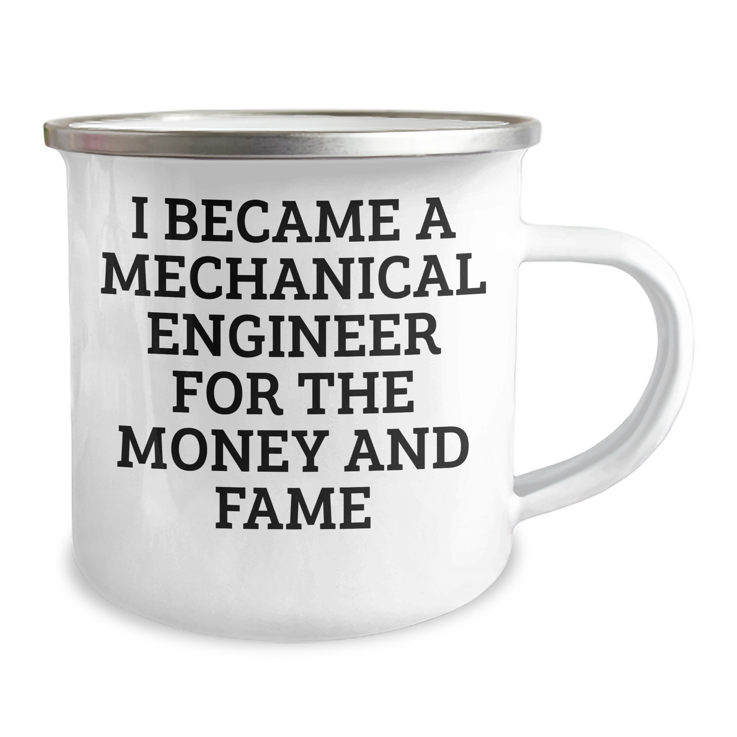 Mechanical Engineer Gifts - Funny Quote Camping Mug for Mom's Day, Gifts from Men to Women, Friends, Family - 12 oz Stainless Steel with Enamel Finish - Image 2