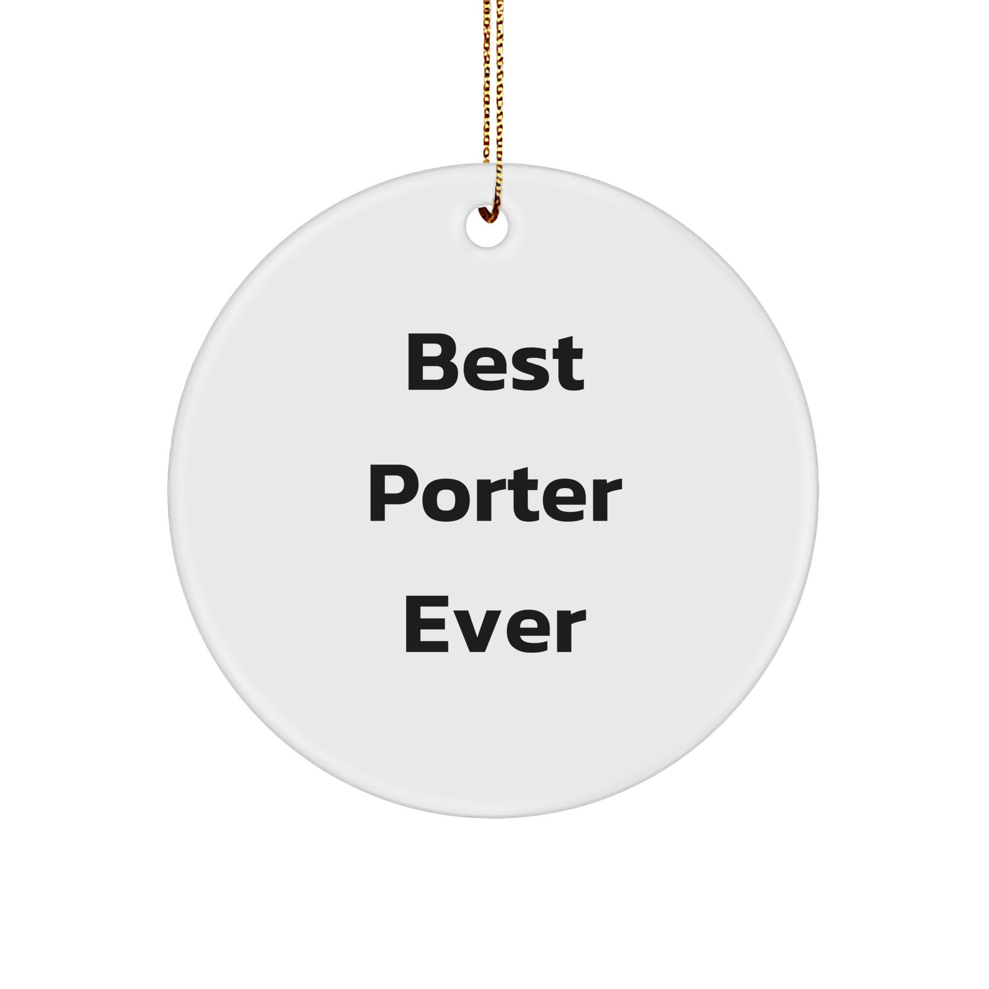 Porter Best Friend Circle Ornament, Funny Quotes Gifts from Friends for Christmas - Image 1
