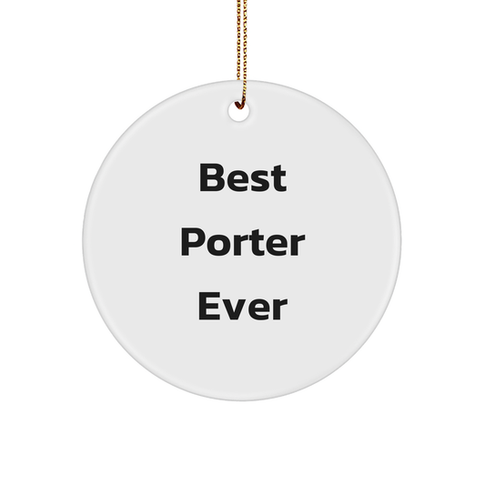 Porter Best Friend Circle Ornament, Funny Quotes Gifts from Friends for Christmas - Image 1