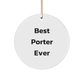 Porter Best Friend Circle Ornament, Funny Quotes Gifts from Friends for Christmas - Image 1
