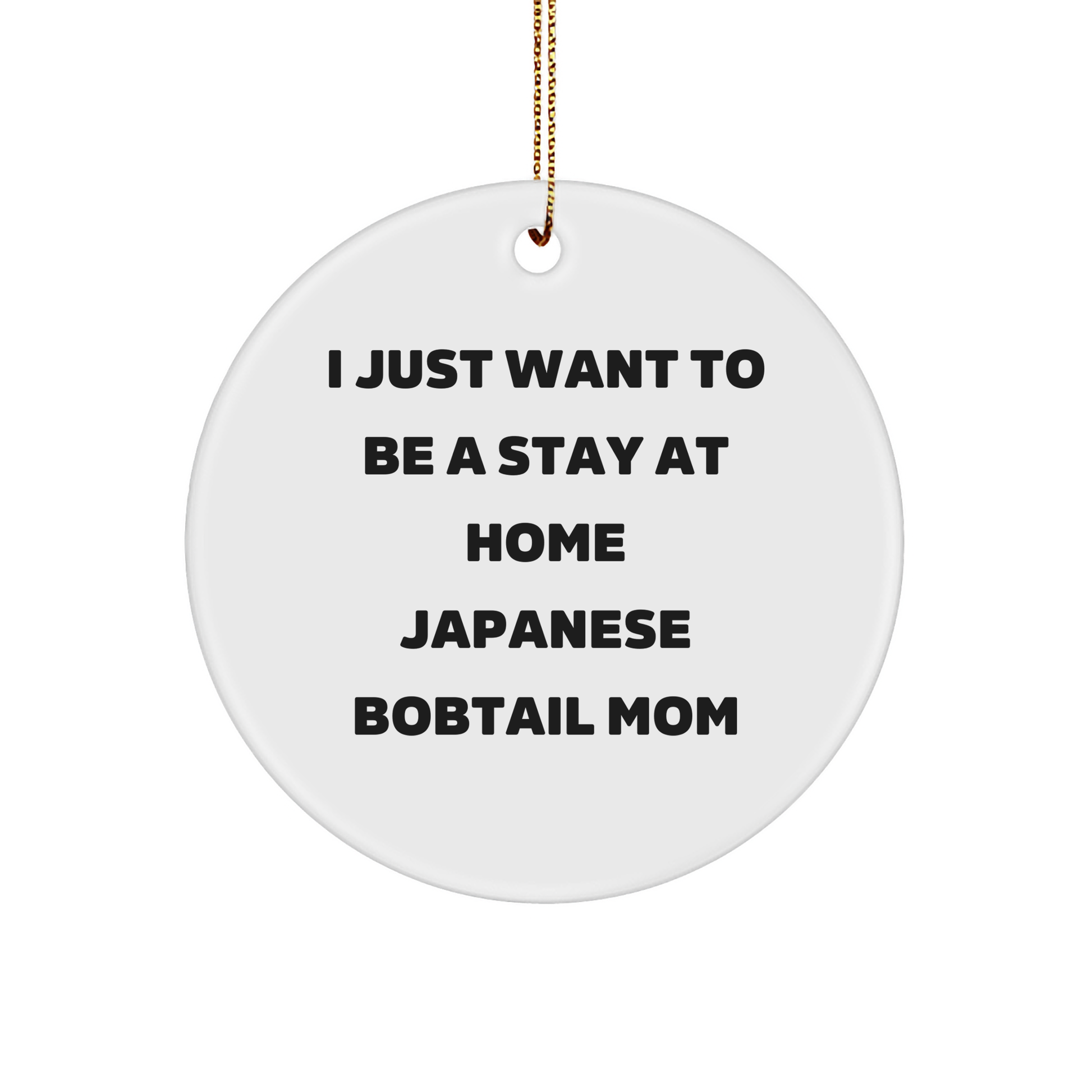 Japanese Bobtail Cat Mom's Circle Ornament, A Heartwarming Gift for Japanese Bobtail Cat Lovers, Christmas Unique Gifts from Friends and Family - Image 1