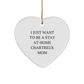 Chartreux Cat Lovers Unique Gifts for Wife, Funny Mom Quote Heart Ornament, Endearing Christmas Unique Gifts for Chartreux Cat Enthusiasts, Home Decor for Cat Mom - Image 1