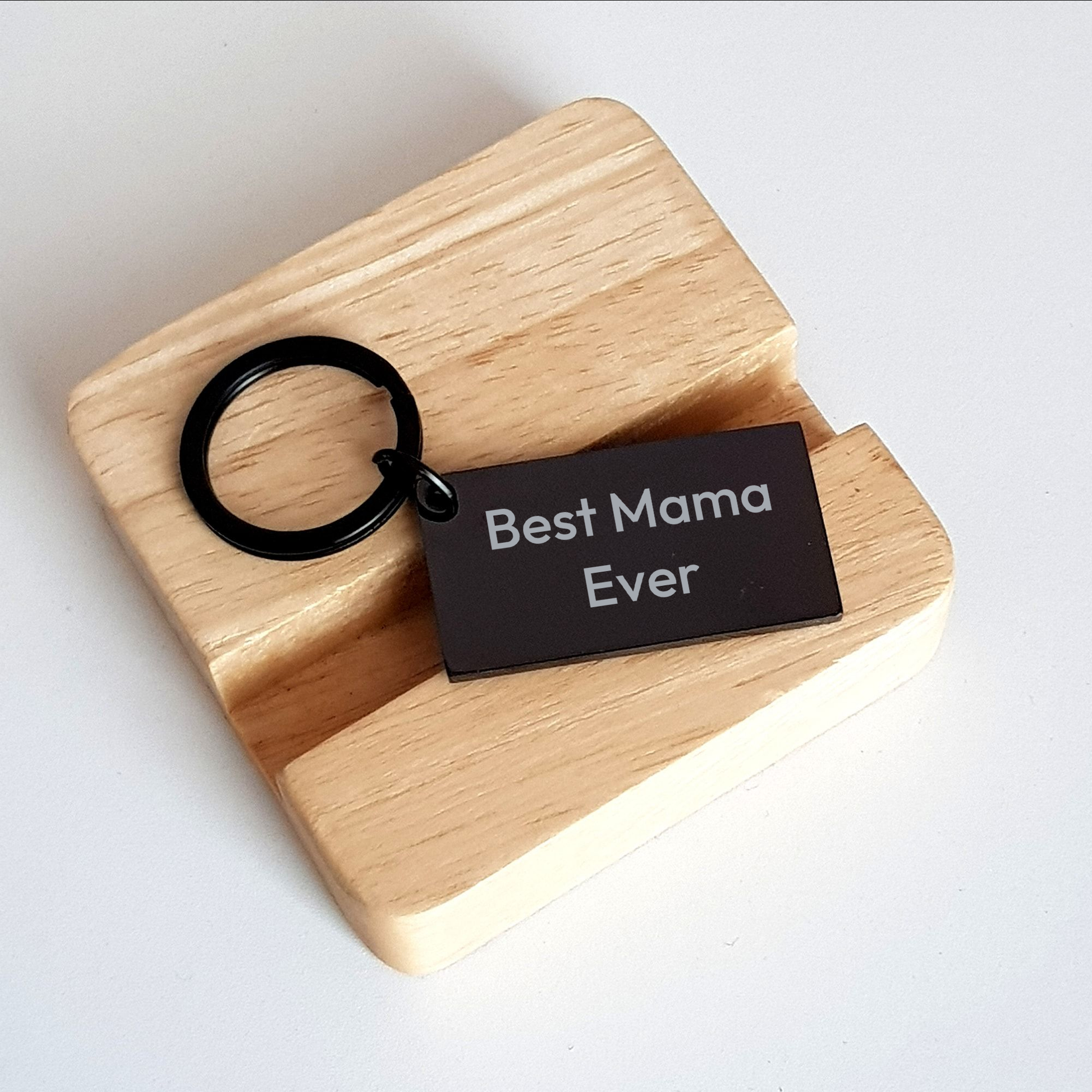 Mama Keys - Funny Quote Keychain Gifts for Mama, Engraved Black Stainless Steel, Makes a Unique Gift from Friends, Family, or Coworkers - Image 2