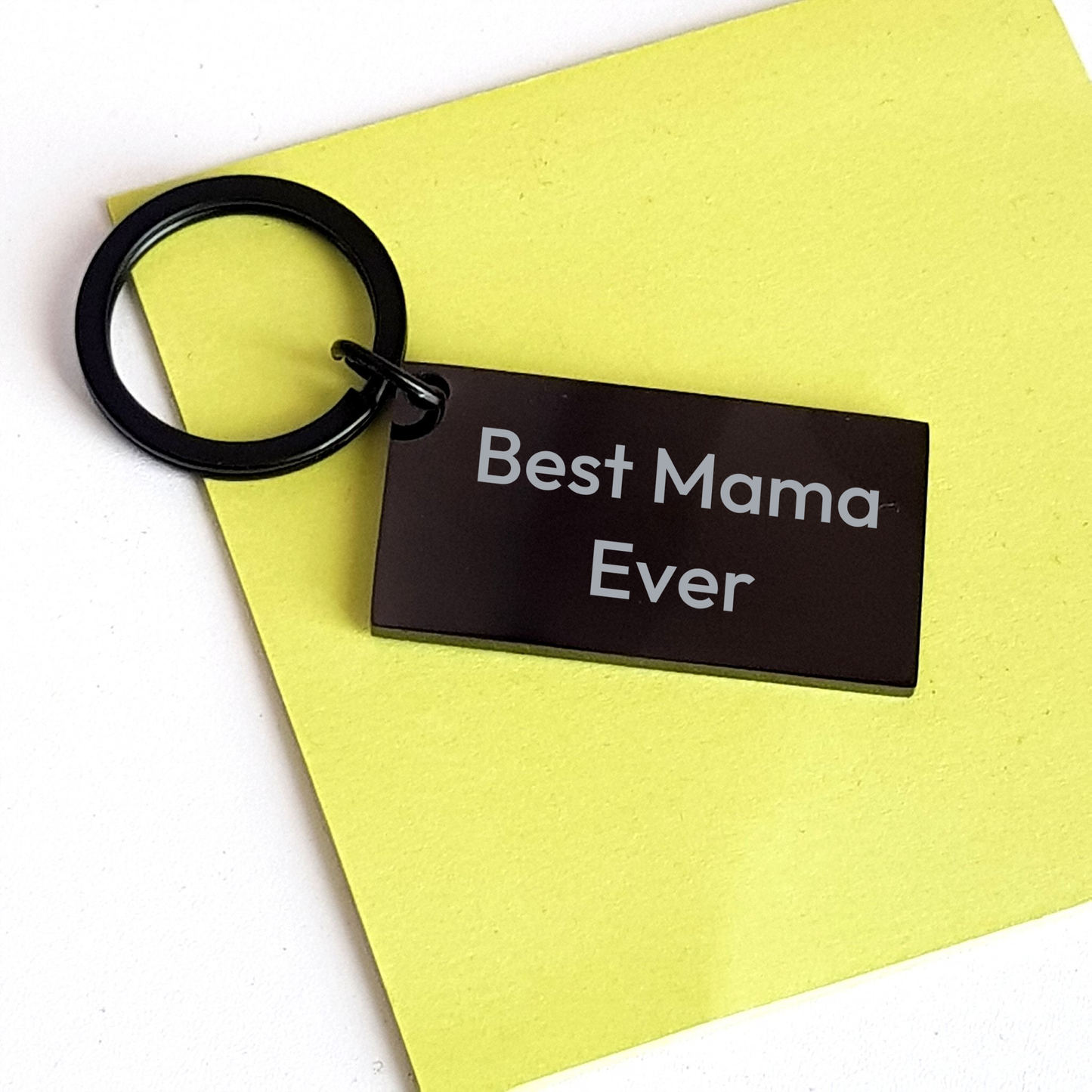 Mama Keys - Funny Quote Keychain Gifts for Mama, Engraved Black Stainless Steel, Makes a Unique Gift from Friends, Family, or Coworkers - Image 3