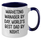Marketing Manager Coffee Mug Gifts from Men to Marketing Manager Funny Unique Two Tone Mugs for Father's Day - Additional