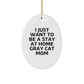 Gray Cat Mom Oval Ornament Gifts from Friends and Family for Christmas - Image 1