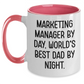 Marketing Manager Coffee Mug Gifts from Men to Marketing Manager Funny Unique Two Tone Mugs for Father's Day - Main