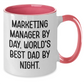 Marketing Manager Coffee Mug Gifts from Men to Marketing Manager Funny Unique Two Tone Mugs for Father's Day - Additional